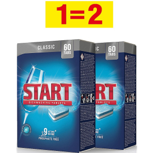 Таблетки для посудомоечной машины Start Classic 60 шт + 60 шт (0501081800046) ТОП в Ивано-Франковске