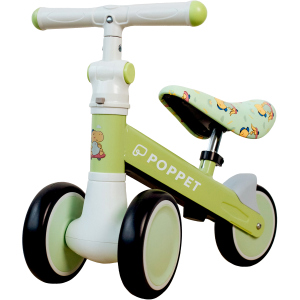 Дитячий триколісний беговел-каталка з безшумними колесами POPPET Динозавр Спайки Скейтс Світло-оливковий (PP-1606G) ТОП в Івано-Франківську