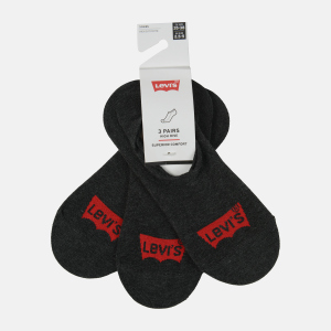 Набор следов Levi's 100003129-001 35-38 3 пары Anthracite Melange/Black (8720245088145)