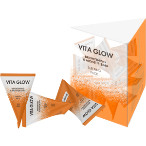 Маска для обличчя J:ON Вітаміни Vita Glow Brightening&Moisturizing Sleeping Pack 20 шт x 5 г (8802929006796) в Івано-Франківську