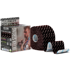 Кинезиологический тейп REA TAPE Ultra Strong 5 см 5 м Черный (REA-Ultra-bla) ТОП в Ивано-Франковске