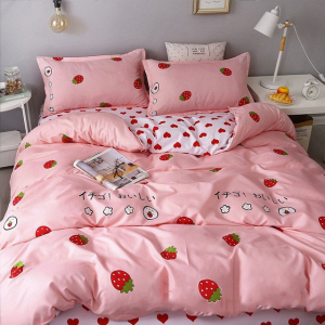 Підковдра MirSon Бязь Premium 17-0469 Fun strawberries 143 x 210 см (2200003335163) краща модель в Івано-Франківську