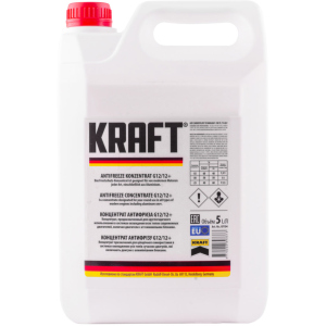 Антифриз Kraft G12/12+ Red концентрат для системы охлаждения 5 л (KF104) ТОП в Ивано-Франковске