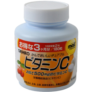 Витамины Orihiro Vitamin C 180 жевательных таблеток (4971493104062)