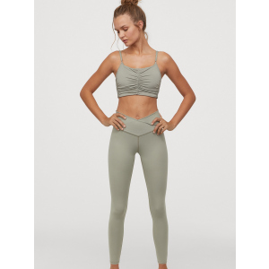 купить Леггинсы H&M Sport 0809961-1 M Оливковые (2000001710654)