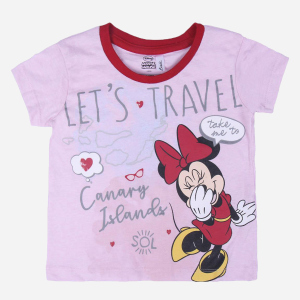 Футболка Disney MINNIE 2200004949 104 см (4 года) Розовая (8427934402946) в Ивано-Франковске