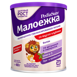 Суха суміш PediaSure Малоїжка зі смаком полуниці 400 г (8710428016010) ТОП в Івано-Франківську