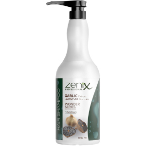 Шампунь Zenix Prof Hair с черным чесноком Black Garlic 1000 мл (8680075541350) лучшая модель в Ивано-Франковске