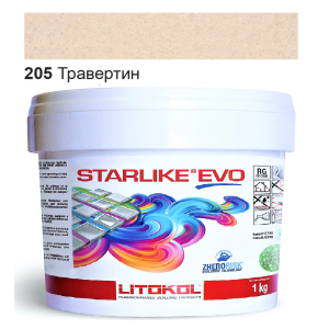 Эпоксидная затирка Litokol Starlike EVO 205 Травертин 1кг рейтинг