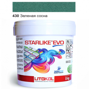 Эпоксидная затирка Litokol Starlike EVO 430 Зелёная сосна 5кг в Ивано-Франковске