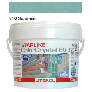 Эпоксидная затирка Litokol Starlike EVO ColorCrystal 810 Зелёный Хамелеон 2,5кг в Ивано-Франковске