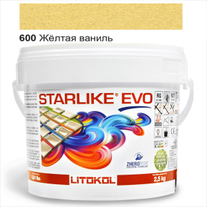 Эпоксидная затирка Litokol Starlike EVO 600 Жёлтая ваниль 2,5кг рейтинг