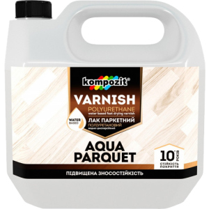 Лак паркетний Kompozit AQUA PARQUET Глянсовий 1 л (4820085741898) краща модель в Івано-Франківську