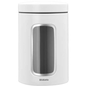 Емкость с крышкой для продуктов Brabantia Window Canister белая 1.4 л (306082)