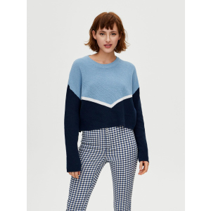 Джемпер Pull & Bear 5558307401-AEDK L Голубой с синим и белым (3000003082055) лучшая модель в Ивано-Франковске