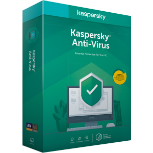 Kaspersky Anti-Virus 2020 первісне встановлення на 1 рік для 1 ПК (DVD-Box, коробкова версія) в Івано-Франківську