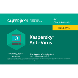 Kaspersky Anti-Virus 2020 продовження ліцензії на 1 рік для 2 ПК (скретч-картка) ТОП в Івано-Франківську