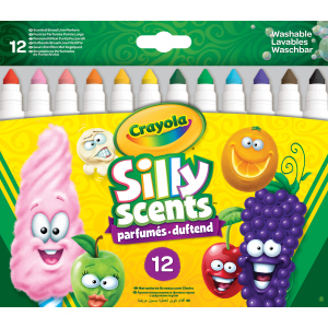 Набір фломастерів Crayola Silly Scents Washable Тонка лінія з ароматом 12 шт (256352.012) (0071662183370) краща модель в Івано-Франківську