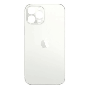 Задня кришка (скло) iPhone 12 Pro Max Silver, колір сріблястий High Copy рейтинг