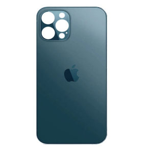 Задня кришка (скло) iPhone 12 Pro Max Pacific Blue, колір синій High Copy