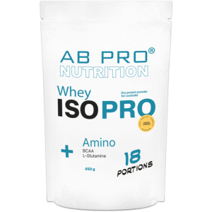 Протеин изолят AB PRO ISO PRO Whey+ Amino 450 г Ваниль (ISOPROABVA109) в Ивано-Франковске