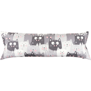 Подушка Руно Дакімакура Grey Cat 150x50 см (Р315.02_Grey Cat) ТОП в Івано-Франківську