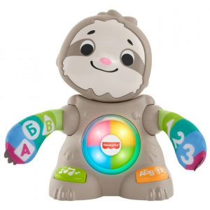 хорошая модель Интерактивная игрушка Fisher-Price Linkimals Танцующий ленивец (укр) (GXR58) (0887961961164)