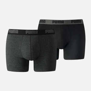 Труси-шорти Puma Basic Boxer 2P 90682305 L 2 шт Dark Grey Melange-Black (8718824338781) ТОП в Івано-Франківську