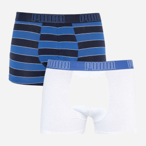 Набір трусів Puma Yd Bold Stripe Boxer 2P 501001001-010 2 шт S Синій з чорним та білим (8718824804965) рейтинг