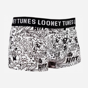 Труси-шорти Looney Tunes Noir Onomatopee 1 Paires 30890453-1 XXL Білі (3349610001777) ТОП в Івано-Франківську