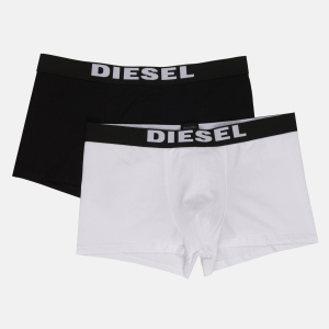 Труси-шорти Diesel Umbx-Roccotwopack Boxer 2pack 00S9T9/RHAPW/23 M Чорний/Білий (8055192226273) ТОП в Івано-Франківську