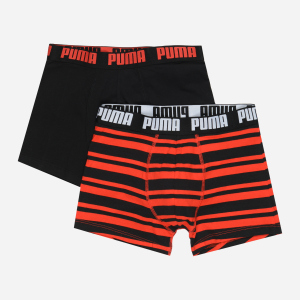 Труси-шорти Puma Heritage Stripe Boxer 2 90783807 S 2 шт Red Black (8718824909769) в Івано-Франківську