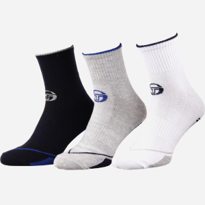 Набір шкарпеток Sergio Tacchini 93241741-2 39-42 3 пари Сірий/Синій (3349600161528) ТОП в Івано-Франківську