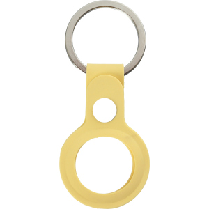 Чохол-брелок ArmorStandart Silicone Ring with Button для Apple AirTag Yellow ТОП в Івано-Франківську