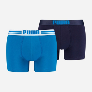 Трусы-шорты Puma Placed Logo Boxer 2P 90651901 XL 2 пары Blue (8718824117034) лучшая модель в Ивано-Франковске