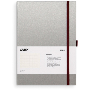 Записная книга Lamy A5 192 страницы в линейку Хром и Пурпур (4014519721055)