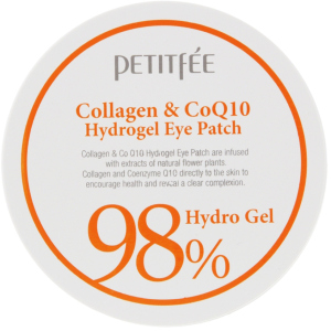 Гідрогелеві патчі для очей Petitfee Collagen &amp; Co Q10 Hydrogel Eye Patch Колаген-Коензим 60 шт (8809239800458) краща модель в Івано-Франківську