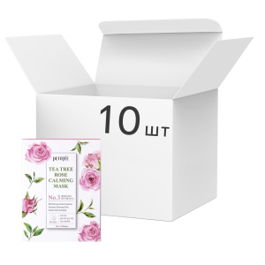 Маска для лица Petitfee Tea Tree Rose Calming Mask 25 г х 10 шт (8809508850528)