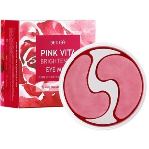 Патчі під очі Petitfee Pink Vita Brightening Eye Mask Освітлення 60 шт (8809508850498) в Івано-Франківську