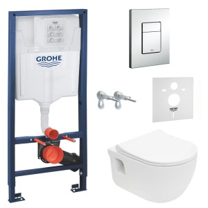 Інсталяція GROHE Rapid SL 38772001 + унітаз VOLLE Altea Rimless 13-64-267 + сидіння Slim Soft Close +37131000 ТОП в Івано-Франківську