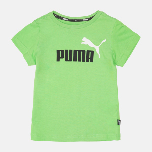 Футболка дитяча Puma ESS+ 2 Col Logo Tee 58698546 158-164 см Green Flash (4063699311105) краща модель в Івано-Франківську