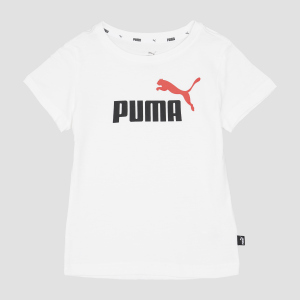 Футболка дитяча Puma ESS+ 2 Col Logo Tee 58698557 110 см Puma White-high risk red (4063699304435)