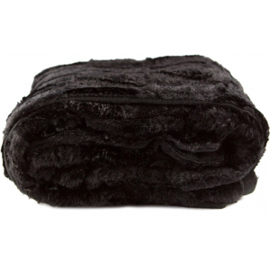 Плед LIFETIME Furry blanket Чорний 120x150 см (871125227910-2 black) ТОП в Івано-Франківську