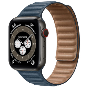 Ремінець Promate Maglet-44 для Apple Watch 42-44 мм 1/2/3/4/5/6/SE Baltic Blue (maglet-44.balticblue) надійний