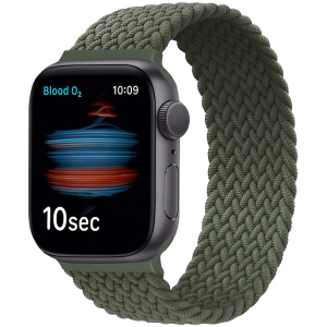 Ремешок Promate Fusion-44L для Apple Watch 42-44 мм 1/2/3/4/5/6/SE Green (fusion-44l.green) лучшая модель в Ивано-Франковске