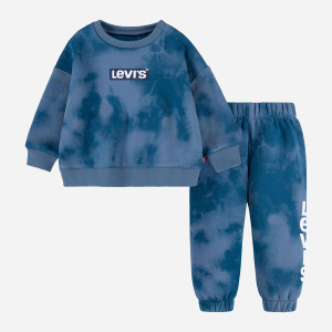 Спортивний костюм дитячий Levi's Lvb Knit Crew Jogger Set 6ED608-B3Q 92 см Синій (3665115442281) ТОП в Івано-Франківську