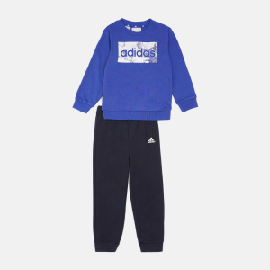 Спортивный костюм детский Adidas I Lin Ft Jog GS4280 92 см Boblue/White (4064057730453) надежный