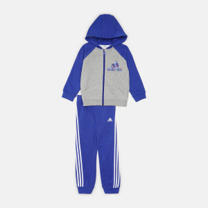 Спортивний костюм дитячий Adidas I Bos Logo Fz J H28829 98 см Mgreyh/Boblue (4064054926248) краща модель в Івано-Франківську