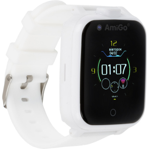 Дитячий смарт-годинник з відеодзвінком AmiGo GO006 GPS 4G WIFI Videocall White (dwswgo6w)
