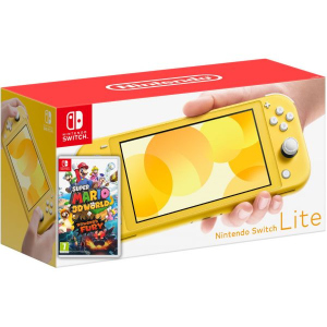 Nintendo Switch Lite Yellow + Гра Super Mario 3D World + Bowser's Fury (російська версія) в Івано-Франківську